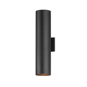 Maxim Lighting Outpost 2-Light 6" x 22" Outdoor Wall Sconce - 120V - Black