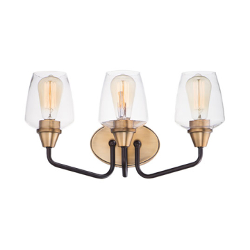 Maxim Lighting Goblet 3-Light Bath Vanity Light - 120V - Bronze / Antique Brass