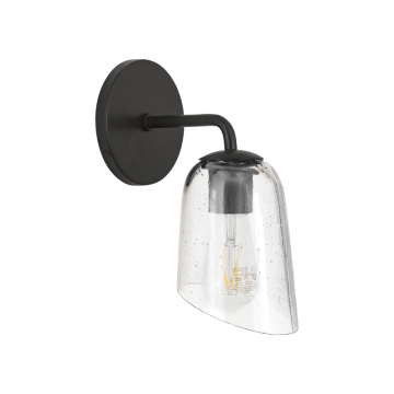 Maxim Lighting Keppe Wall Sconce - 120V - Dark Bronze - Stone Seeded Glass