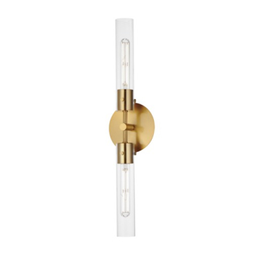 Maxim Lighting Equilibrium 2-Light Wall Sconce - 120V - Natural Aged Brass