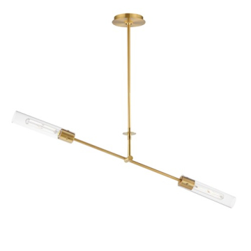 Maxim Lighting Equilibrium 2-Light Pendant - 120V - Natural Aged Brass