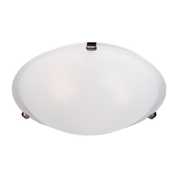 Maxim Lighting Malaga 16" 3-Light Flush Mount - Frosted Glass Shade - 120V - Oil Rubbed Bronze