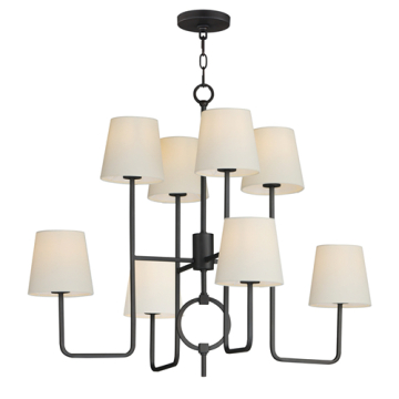 Maxim Lighting Paoli 8-Light Chandelier - 120V - Charcoal Bronze
