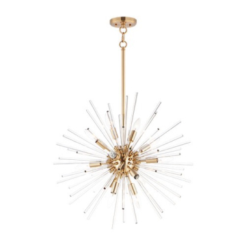 Maxim Lighting Polaris 12-Light Pendant - 120V - Satin Brass