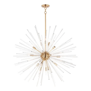 Maxim Lighting Polaris 16-Light Pendant - 120V - Satin Brass