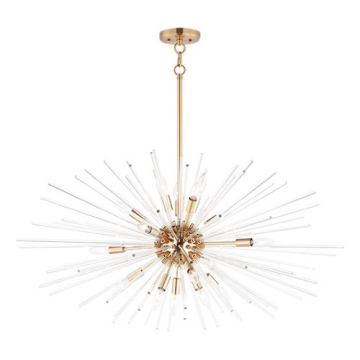 Maxim Lighting Polaris 16-Light Pendant - 120V - Satin Brass