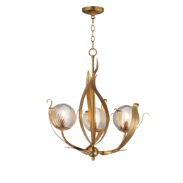 Maxim Lighting Firenze 3-Light Pendant - 120V - Gold Leaf