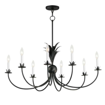 Maxim Lighting Paloma 8-Light Chandelier - 120V - Anthracite