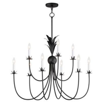 Maxim Lighting Paloma 9-Light Chandelier - 120V - Anthracite