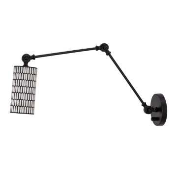 Maxim Lighting Shaka 1-Light Swing Arm Wall Sconce - 120V - Black / White