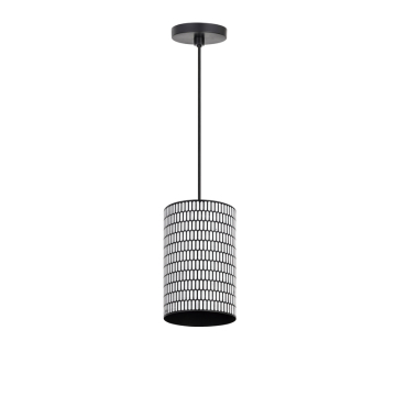 Maxim Lighting Shaka 1-Light Mini Pendant - 120V - Black / White