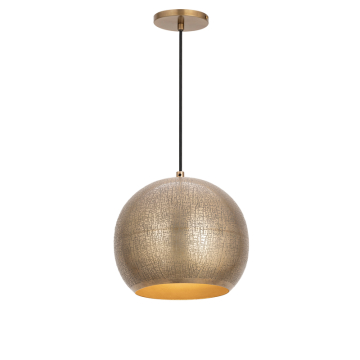 Maxim Lighting Aurelia 10" 1-Light Pendant - 120V - Weathered Brass
