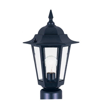 Maxim Lighting Builder Die Cast 1-Light Outdoor Post Top Lantern - 120V - Black