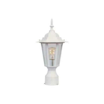 Maxim Lighting Builder Die Cast 1-Light Outdoor Post Top Lantern - 120V - White