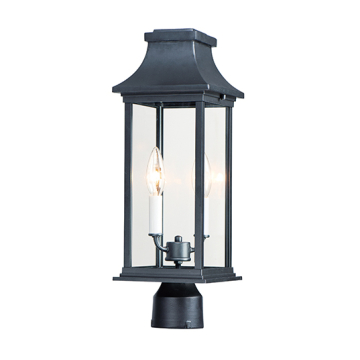 Maxim Lighting Vicksburg 2-Light Outdoor Post Mount - 120V - Black