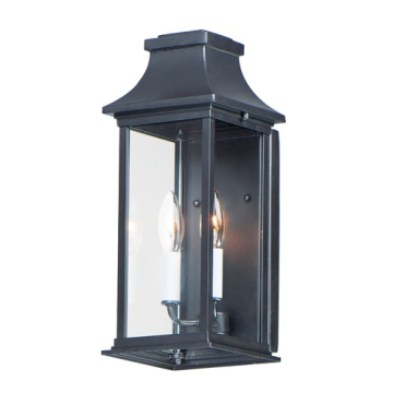 Maxim Lighting Vicksburg 2-Light Outdoor Pocket Wall Sconce - 120V - Black
