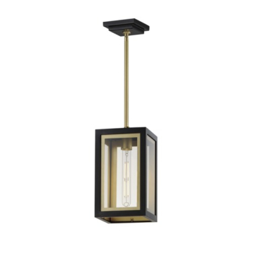 Maxim Lighting Neoclass 1-Light Outdoor Pendant - 120V - Black / Gold