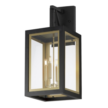 Maxim Lighting Neoclass 4-Light Outdoor Wall Sconce - 120V - Black / Gold