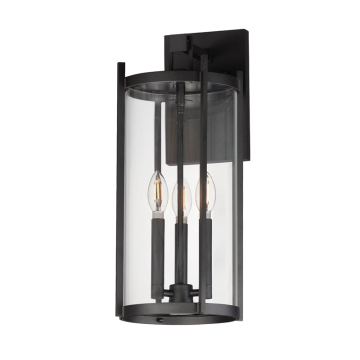 Maxim Lighting Belfry 3-Light Wall Sconce - 120V - Black
