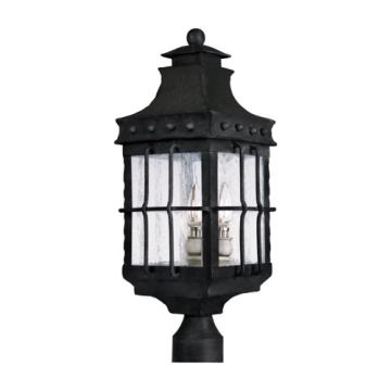 Maxim Lighting Nantucket 3-Light Outdoor Pole/Post Lantern - 120V - Country Forge