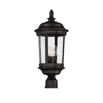 Maxim Lighting Dover Die Cast 3-Light Medium Outdoor Pole/Post Lantern - 120V - Bronze