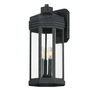Maxim Lighting Wright 3-Light Outdoor Wall Sconce - 120V - Black Patina - Clear Glass
