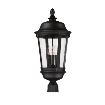 Maxim Lighting Dover Die Cast 3-Light Large Outdoor Pole/Post Lantern - 120V - Bronze