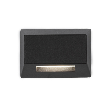 WAC Lighting LED Rectangular Deck and Patio Light - 75 Lumens - 2.8W - 2700K - 12V - Black