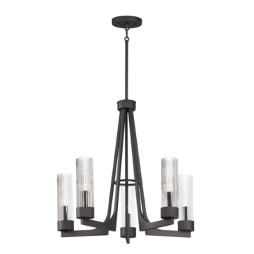 Maxim Lighting Delos 5-Light Chandelier - 120V - Anthracite