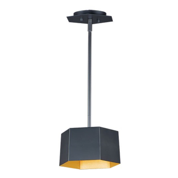 Maxim Lighting Honeycomb LED Pendant - 3000K - 120V - Black / Gold