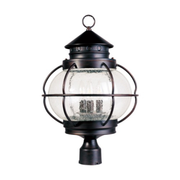 Maxim Lighting Portsmouth 3-Light Outdoor Post Top Lantern - 120V - Oil Rubbed Bronze