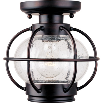 Maxim Lighting Portsmouth 1-Light Outdoor Ceiling Mount - 120V - Oil Rubbed Bronze