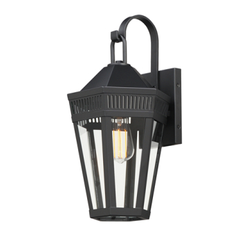 Maxim Lighting Oxford Outdoor 1-Light Wall Lantern Large - 120V - Black