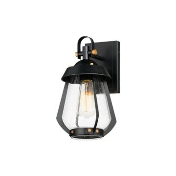Maxim Lighting Mariner Small Outdoor Sconce - 120V - Black / Antique Brass