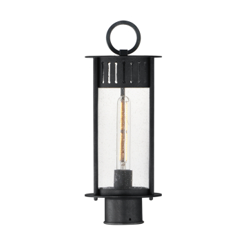 Maxim Lighting Windsor 1-Light Outdoor Post Top Lantern - 120V - Black Patina
