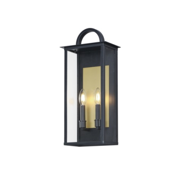 Maxim Lighting Manchester 2-Light Medium Outdoor Wall Sconce - 120V - Black