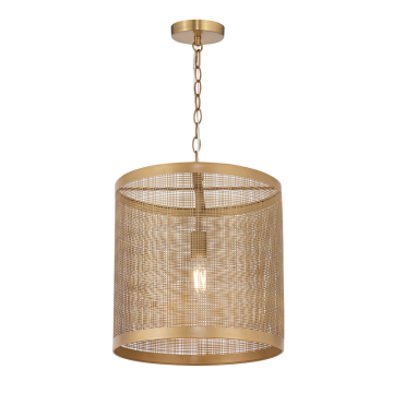 Maxim Lighting Hatcher 15" Single Pendant - 120V - Gold