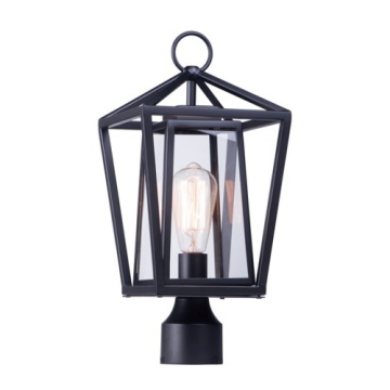 Maxim Lighting Artisan 1-Light Outdoor Post Lamp - 120V - Black