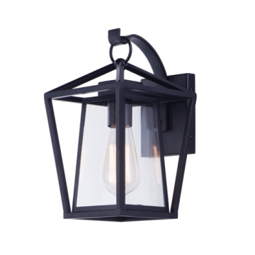 Maxim Lighting Artisan 1-Light Small Outdoor Wall Lantern - 120V - Black