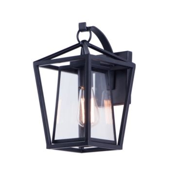 Maxim Lighting Artisan 1-Light Medium Outdoor Wall Lantern - 120V - Black