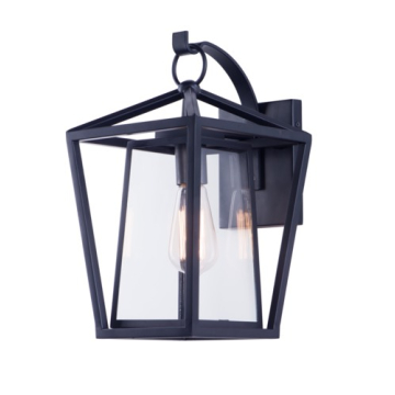 Maxim Lighting Artisan 1-Light Large Outdoor Wall Lantern - 120V - Black
