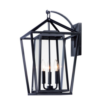 Maxim Lighting Artisan 3-Light Outdoor Wall Sconce - 120V - Black