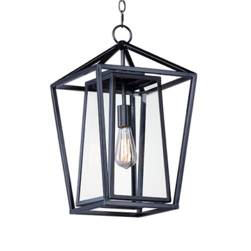 Maxim Lighting Artisan 1-Light Large Outdoor Pendant - 120V - Black