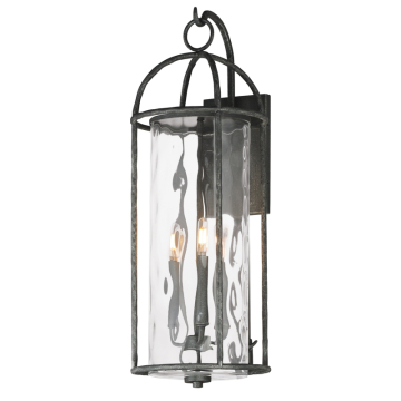 Maxim Lighting Del Mar X-Large Outdoor Wall Sconce - 120V - Blacksmith - Water Glass
