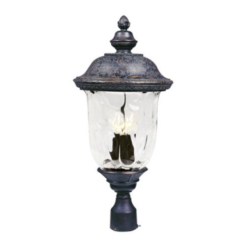 Maxim Lighting Carriage House Die Cast 3-Light Outdoor Post Top Lantern - 120V - Oriental Bronze
