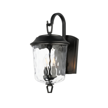 Maxim Lighting Prescott Medium Wall Sconce - 120V - Dark Bronze - Water Glass