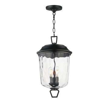 Maxim Lighting Prescott Pendant - 120V - Dark Bronze - Water Glass