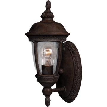 Maxim Lighting Knob Hill Die Cast 1-Light Outdoor Wall Lantern - 120V - Sienna