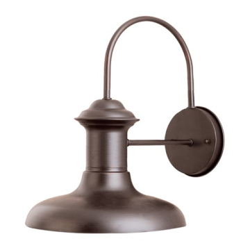 Maxim Lighting Wharf 10" 1-Light Outdoor Wall Lantern - 120V - Empire Bronze