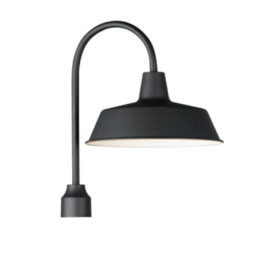 Maxim Lighting Pier M 1-Light Post Top Lantern - 120V - Black